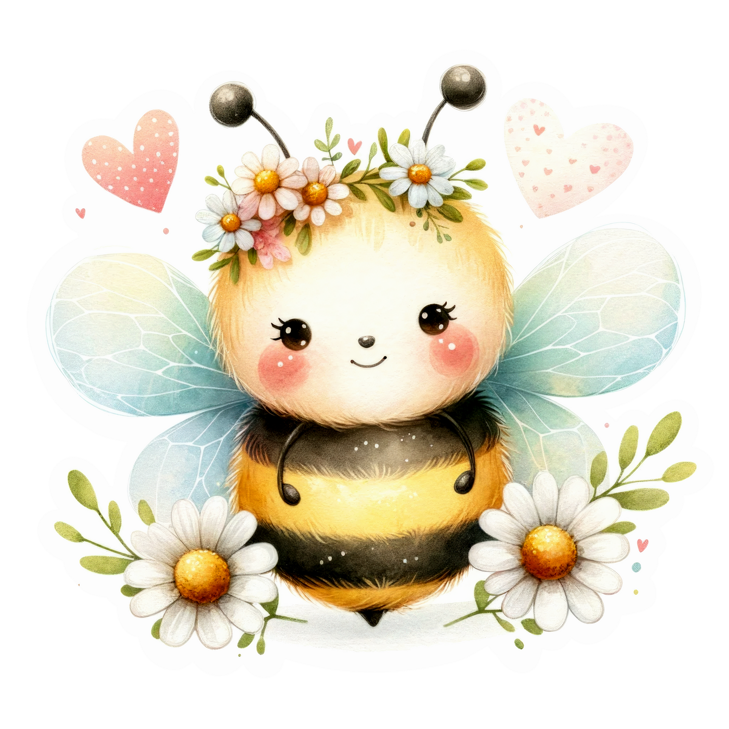 Happy Bees Die Cut Stickers